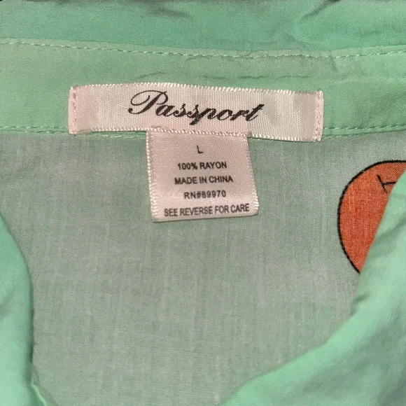 🙂colorful smiley button down crop top🙂 - Picture 3 of 4